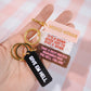 Give Em Hell Rectangle Keychain