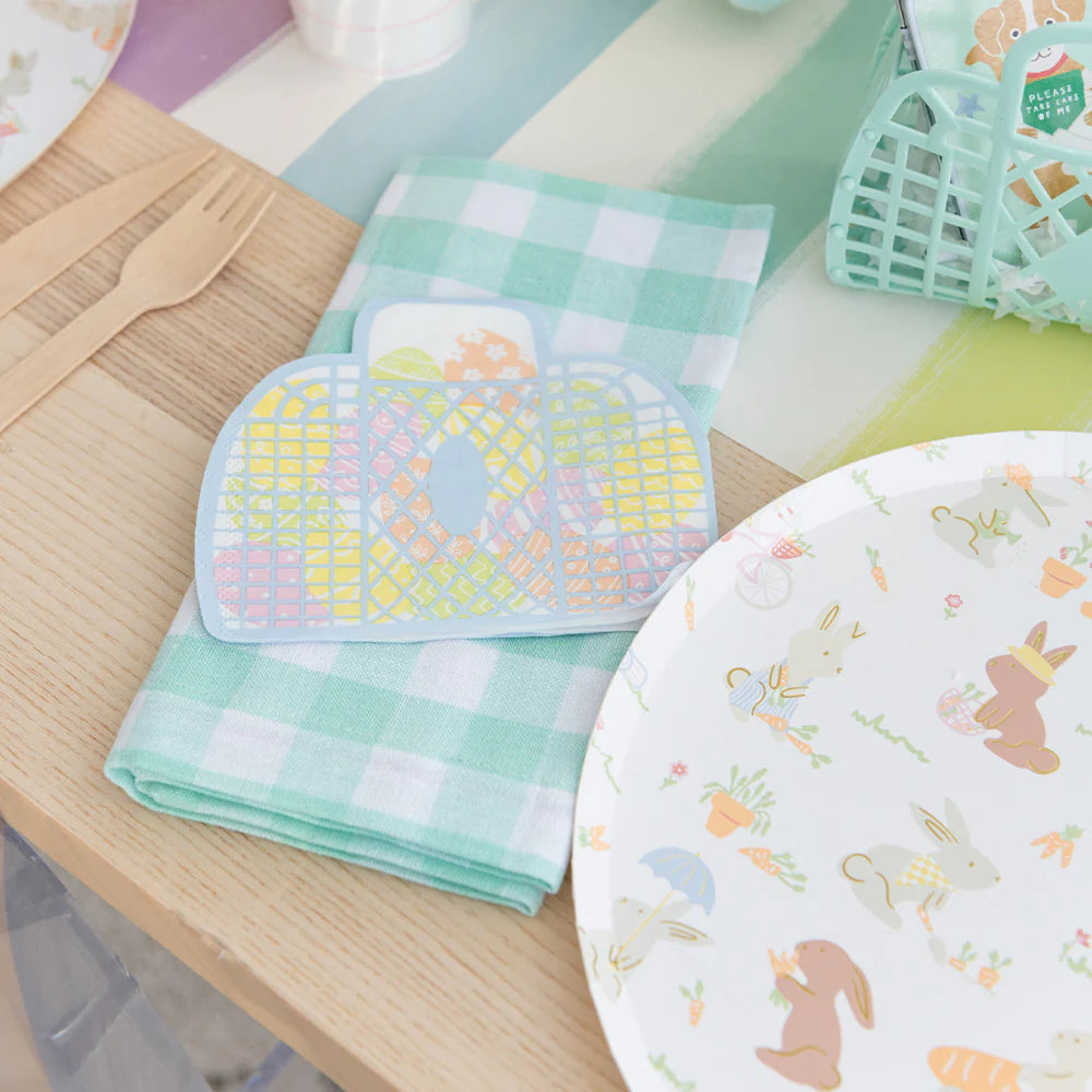 Bunnies in the Garden Large Napkins