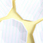Frenchie Stripe Large Plates: Aqua