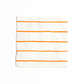 Clementine Orange Frenchie Striped Petite Napkins