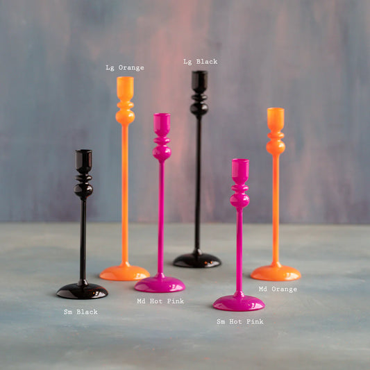 Trick or Sweet Taper Candle Holder (Multiple Colors/Sizes)