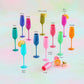 Sugar Plum Champagne Glass (Assorted Colors)