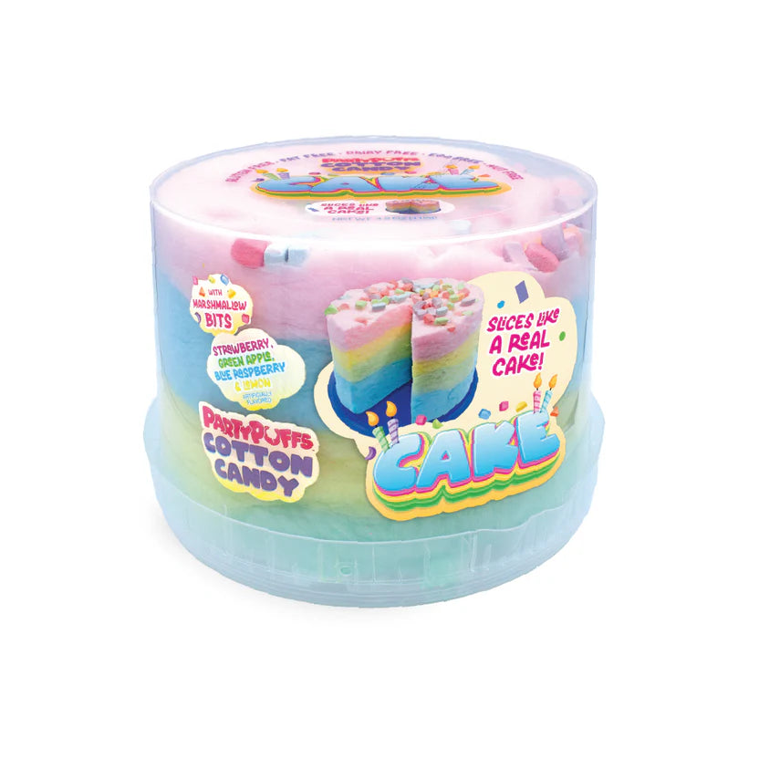 Rainbow Cotton Candy Birthday Cake