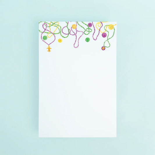 Mardi Gras Beads Notepad