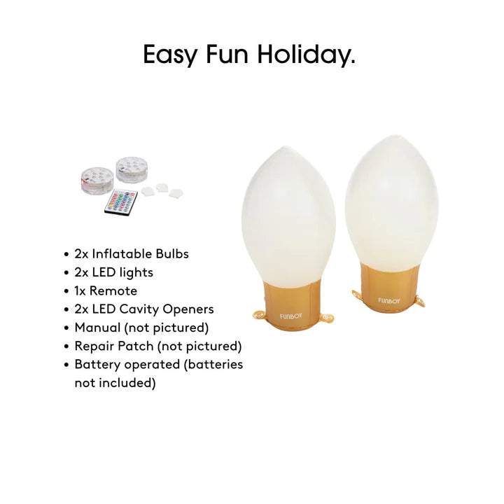 Light-Up Inflatable Light Bulbs (Set of 2)