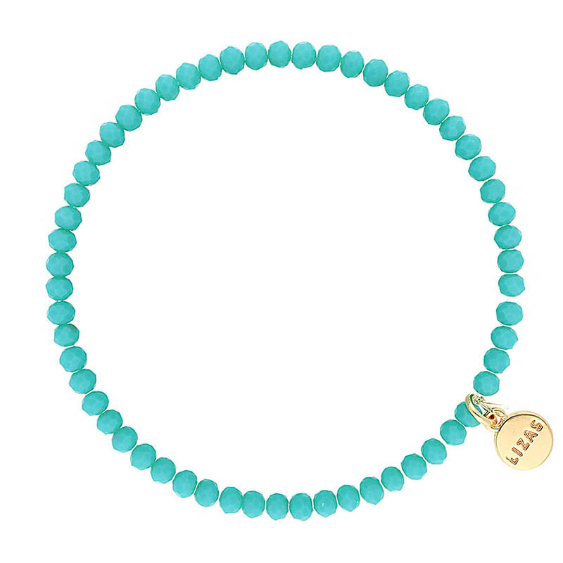 Fineville 3mm Crystal Bracelet: Petrol