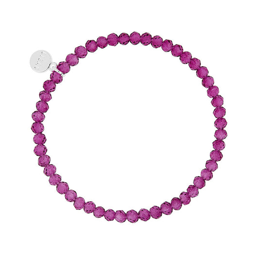Fineville 3mm Crystal Bracelet: Light Amethyst