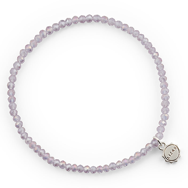 Fineville 3mm Crystal Bracelet: Light Purple