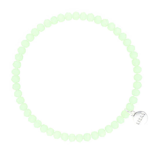 Fineville 3mm Crystal Bracelet: Pastel Green