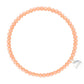 Fineville 3mm Crystal Bracelet: Peach