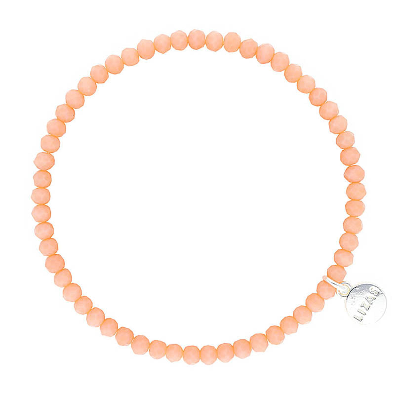 Fineville 3mm Crystal Bracelet: Peach