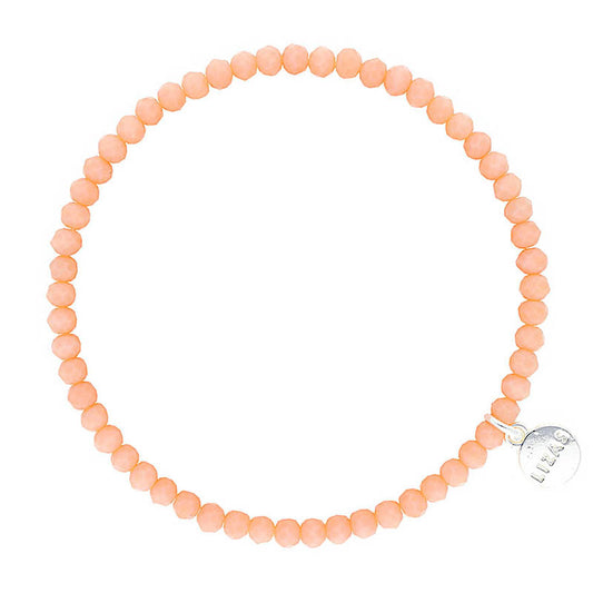 Fineville 3mm Crystal Bracelet: Peach