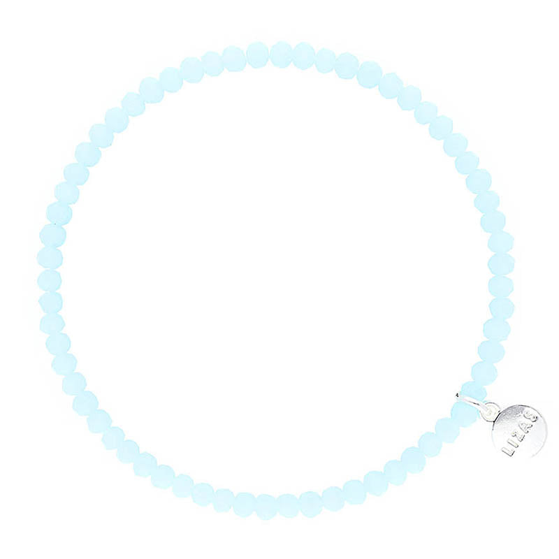 Fineville 3mm Crystal Bracelet: Soft Blue