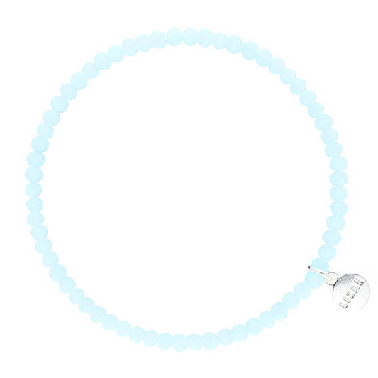Fineville 3mm Crystal Bracelet: Soft Blue