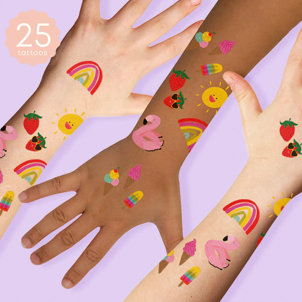 Summer Fun Variety Set Temporary Tattoos