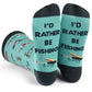 I'd Rather Be Fly Fishing Adult Crew Socks