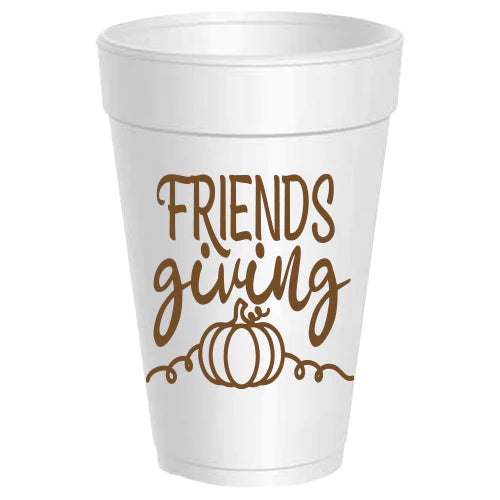 Friendsgiving Styrofoam Cups