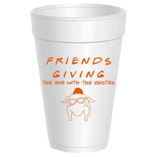 Friendsgiving Friends Turkey Styrofoam Cup