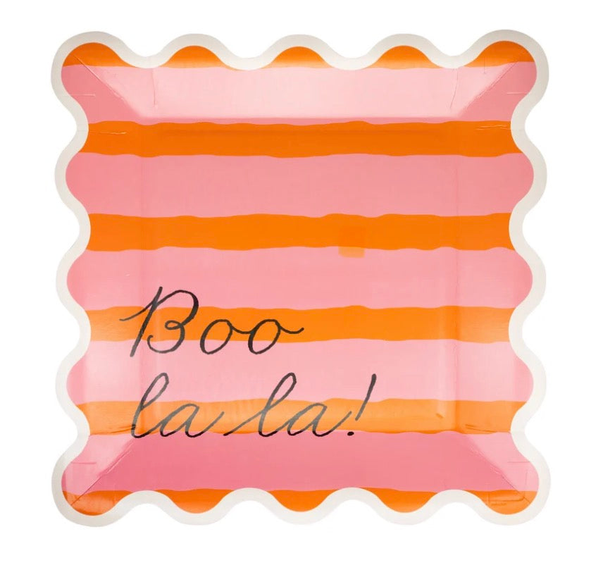 Pink & Orange Boo La La Plate