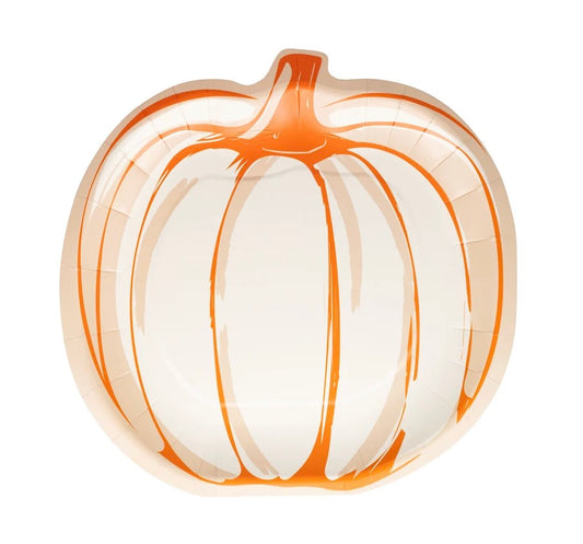 Falloween Pumpkin Shaped Plate