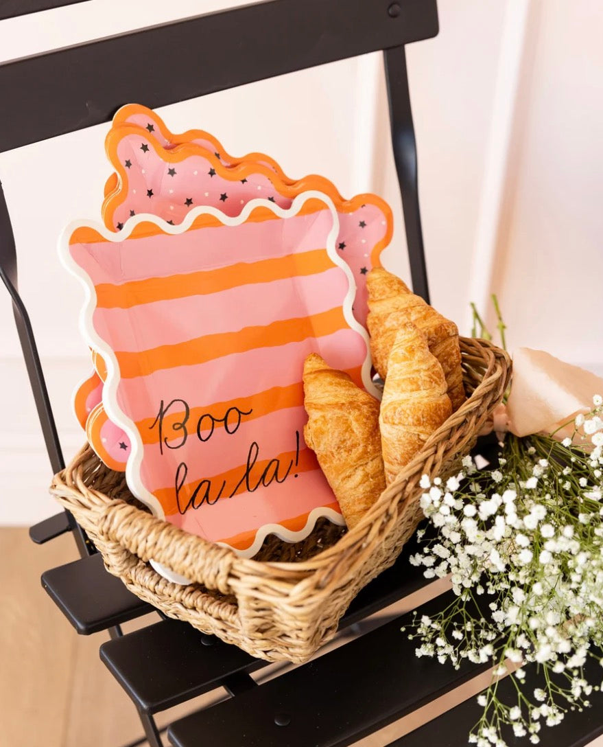 Pink & Orange Boo La La Plate