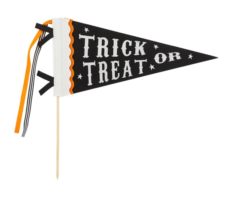 Trick or Treat Felt Pennant