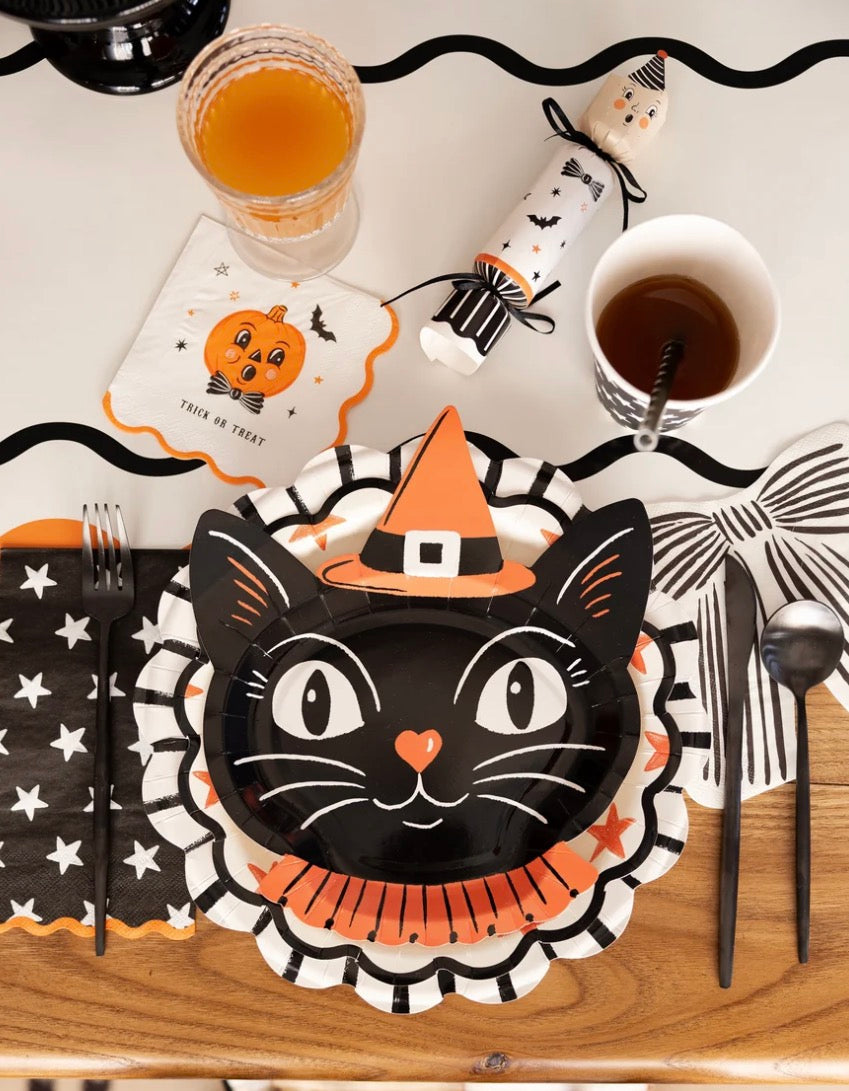 Vintage Witchy Cat Plate