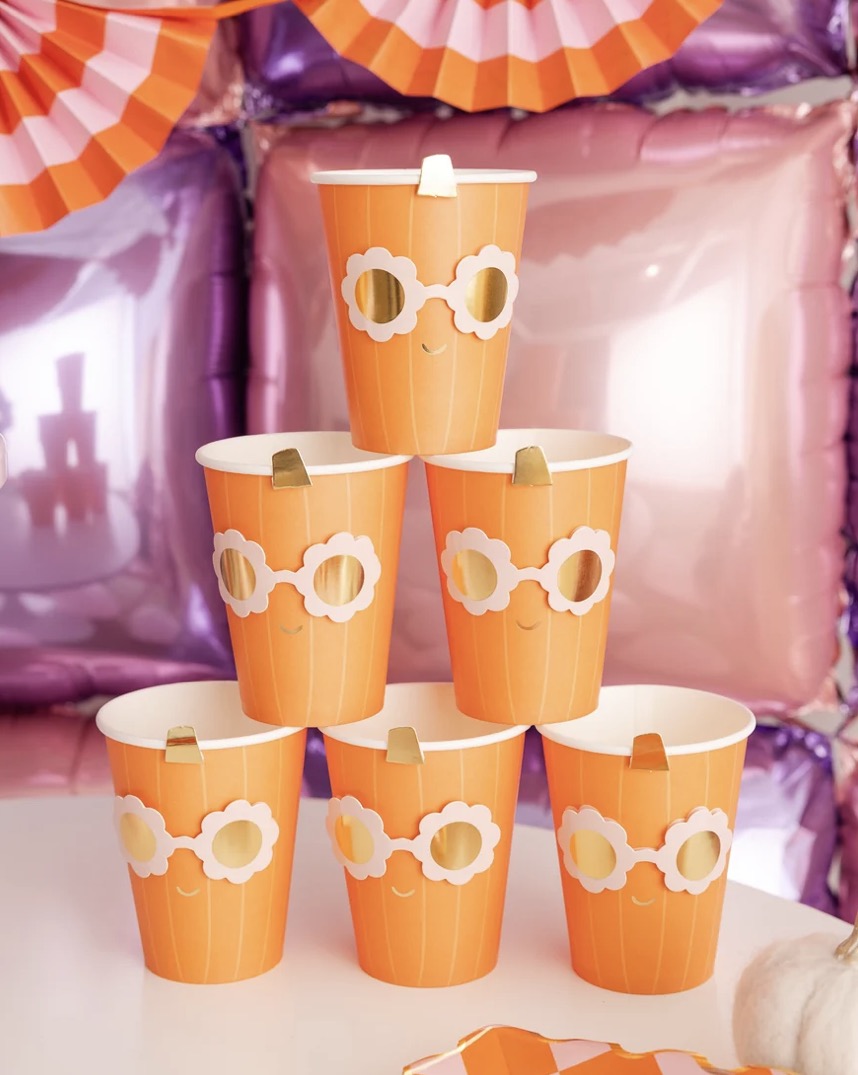 Groovy Pumpkin Party Cup