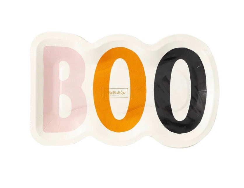 Colorful Boo Shaped Plate