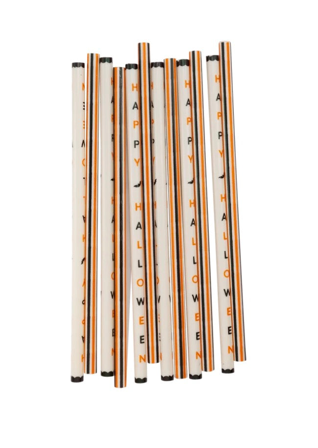 Happy Halloween Reusable Straws