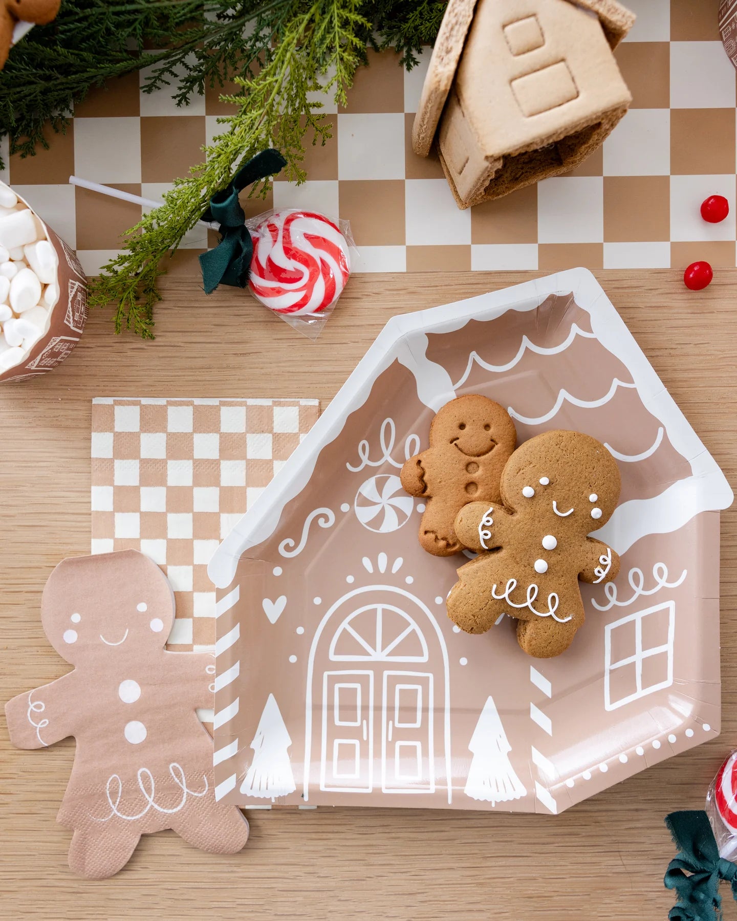 Gingerbread House Bamboo Tray