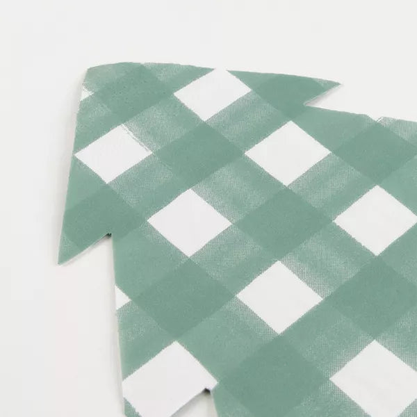 Large Napkins: Gingham Tree