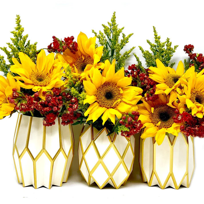 Gold  Pearl Paper Vase Wraps