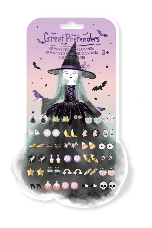 Natasha the Raven Witch Sticker Earrings