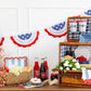 Hamptons Stripes 9" Ric Rac Trim Paper Plates