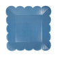Hamptons Blue Large Scallop 11" Paper Plate