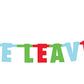 "Please Leave by 9" Paper Banner