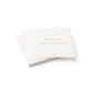 White & Gold Signature "Happy Birthday" Cocktail Napkins