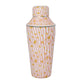 Zebra Print Enameled Metal Cocktail Shaker