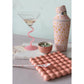 Zebra Print Enameled Metal Cocktail Shaker