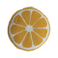 Beaded Lemon Pillow with Velvet Back