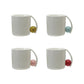 12oz. Stoneware Mug with Small Ball Handle (Multiple Colors Available)