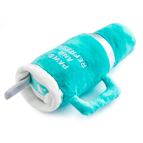 Snuggly Cup Dog Toy: Teal