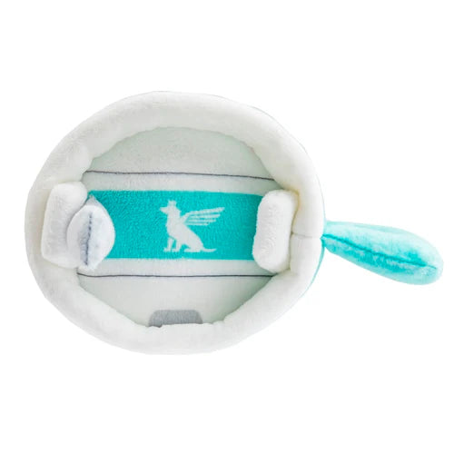 Snuggly Cup Dog Toy: Teal