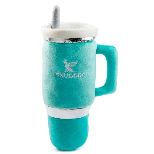 Snuggly Cup Dog Toy: Teal