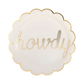 Howdy Paper Plate