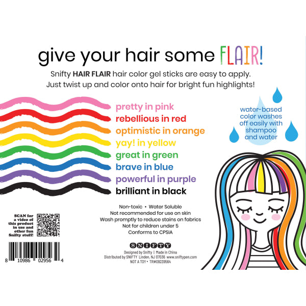 Hair Flair Color Gel Stick Set