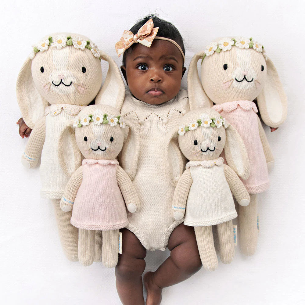 Hannah the Bunny Hand-Knit Doll (Blush)