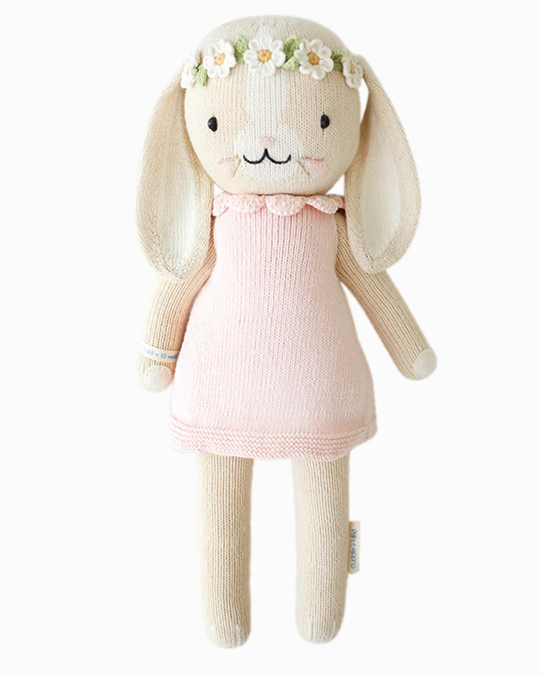 Hannah the Bunny Hand-Knit Doll (Blush)