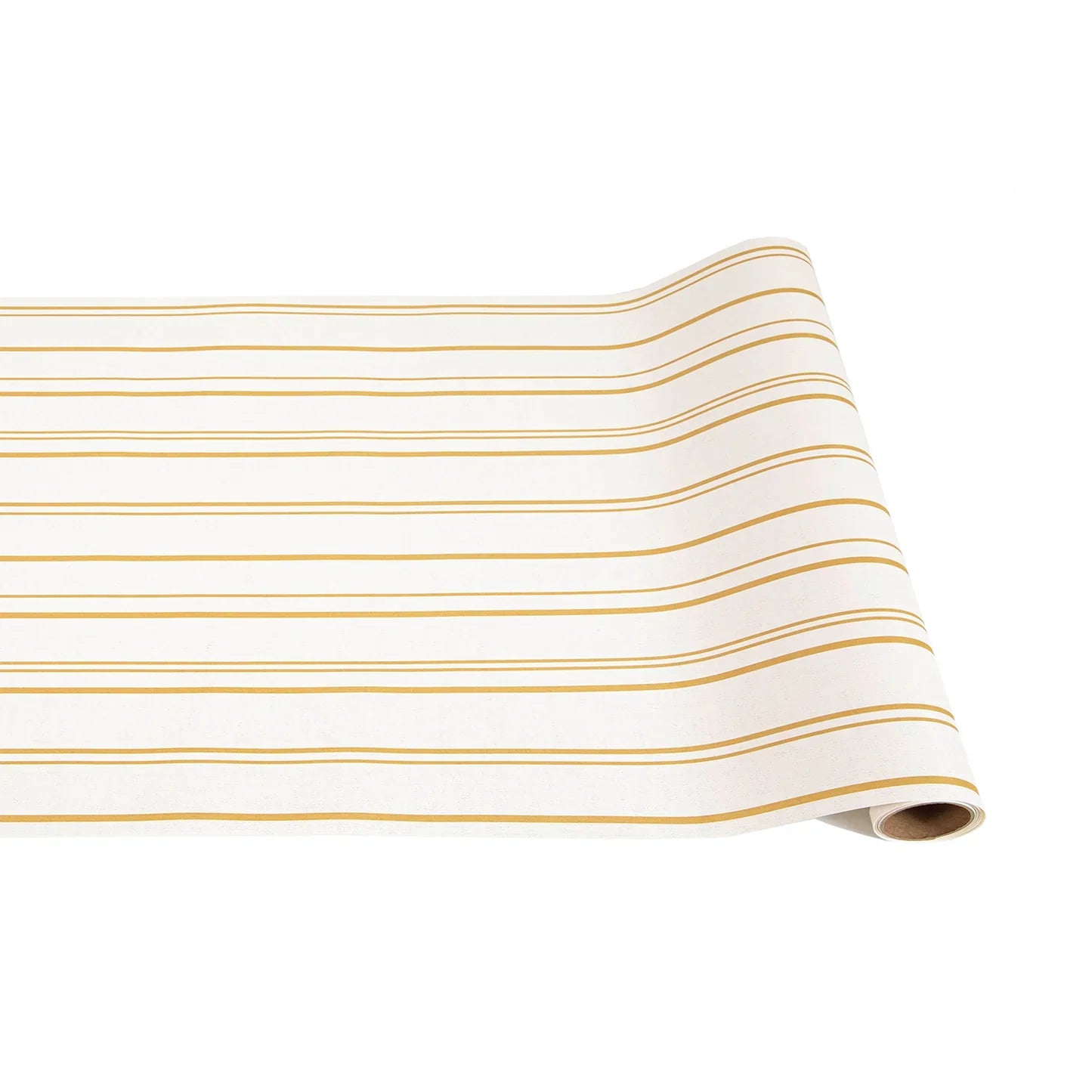 Antique Gold Stripe Paper Table Runner